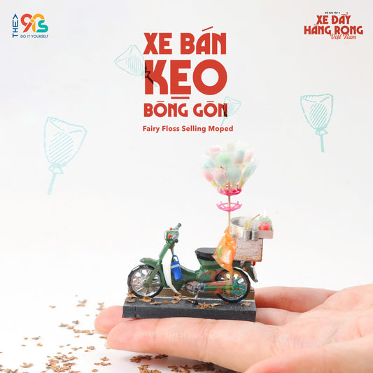 Xe Kẹo Bông Gòn - Nam Châm Hít Tủ Lạnh