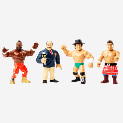 WWE Retro Figures Set Wave 1 - Bộ 4 Mô Hình Đấu Sĩ Huyền Thoại - Mattel Creations - Hình ảnh chi tiết 2