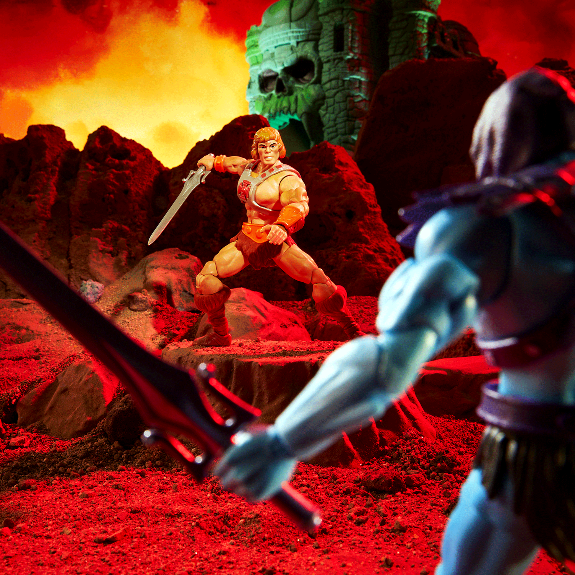 Masters of the Universe Masterverse He-Man vs Skeletor 40th Anniversary - Bộ Mô Hình Kỷ Niệm 40 Năm Chính Hãng Mattel - Hình ảnh bổ sung 5