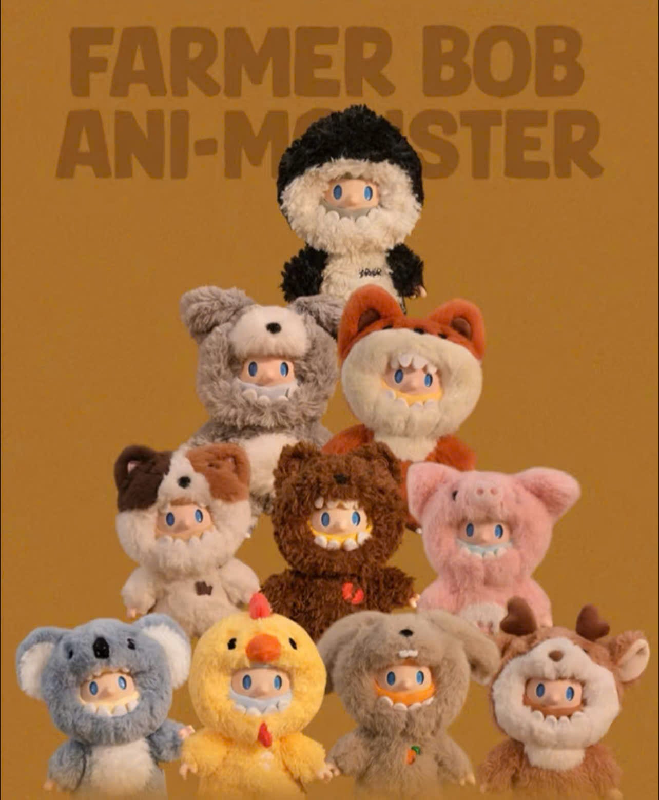 FINDING UNICORN FARMER BOB ANI-MONSTER Plush Blind Box - Hộp Mù Gấu Bông Nghệ Thuật - Finding Unicorn - Hình ảnh sản phẩm