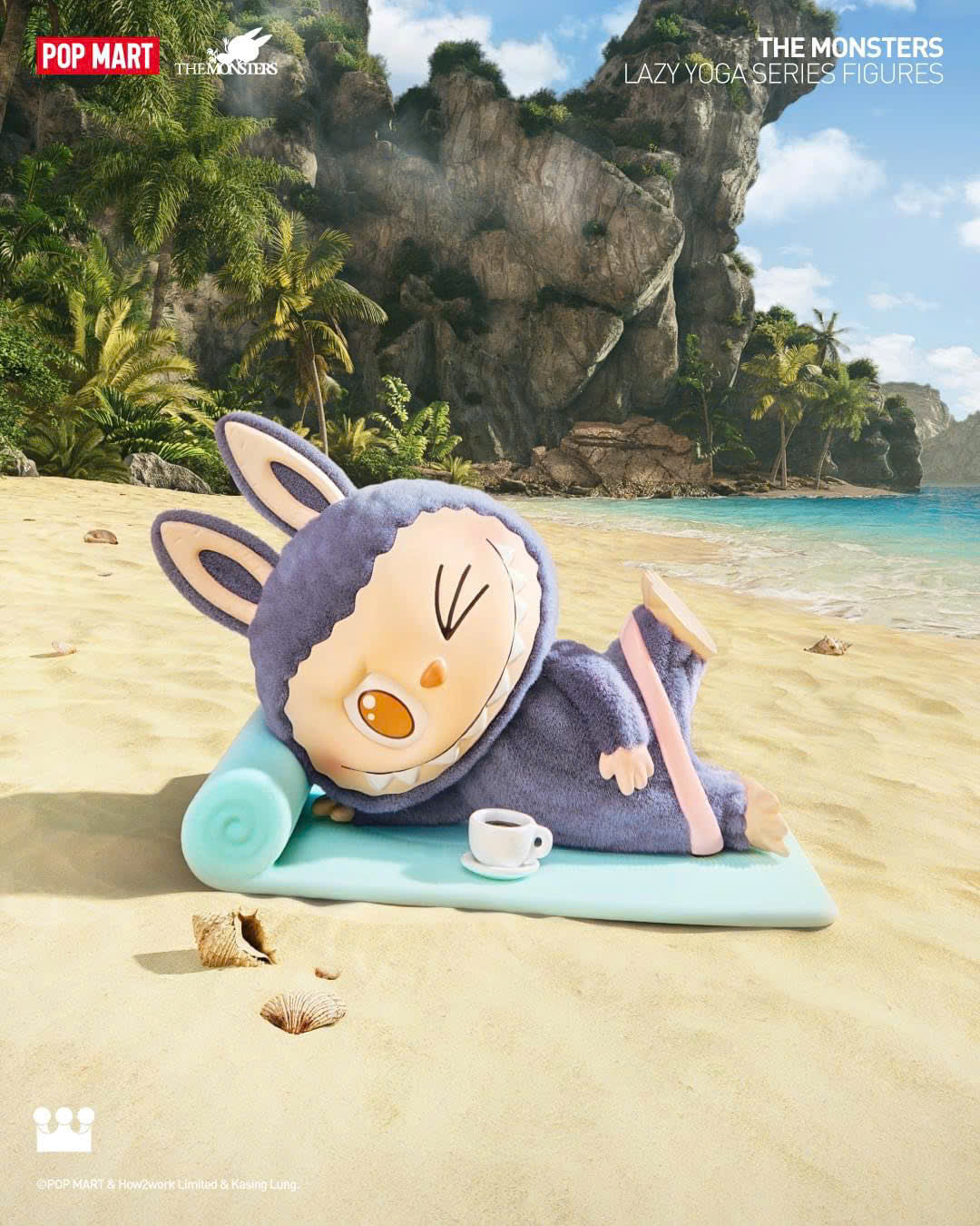 THE MONSTERS Lazy Yoga Blind Box Series Figures - Mô Hình Blind Box Chính Hãng Pop Mart