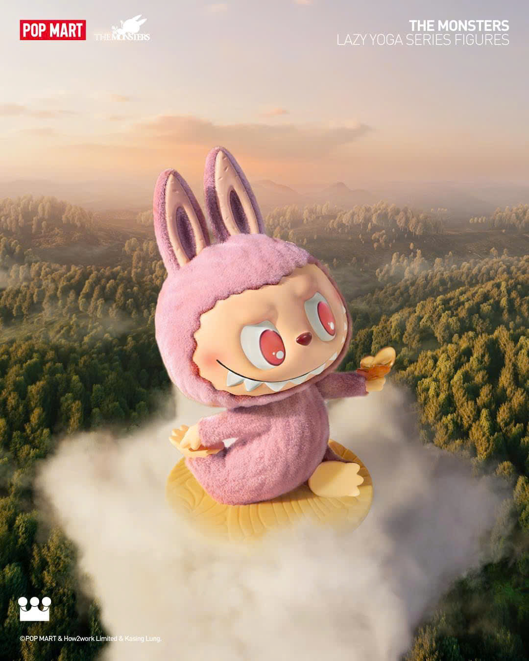 THE MONSTERS Lazy Yoga Blind Box Series Figures - Mô Hình Blind Box Chính Hãng Pop Mart