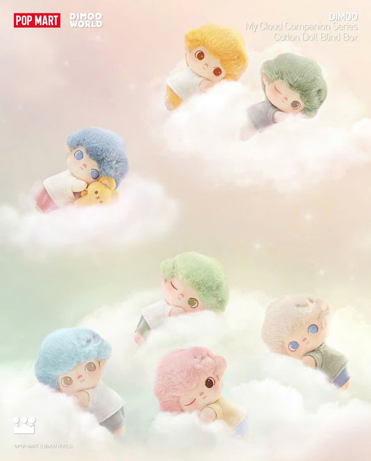 DIMOO My Cloud Companion Series-Cotton Doll Blind Box - Búp Bê Bông Ngẫu Nhiên Pop Mart - Hình ảnh sản phẩm
