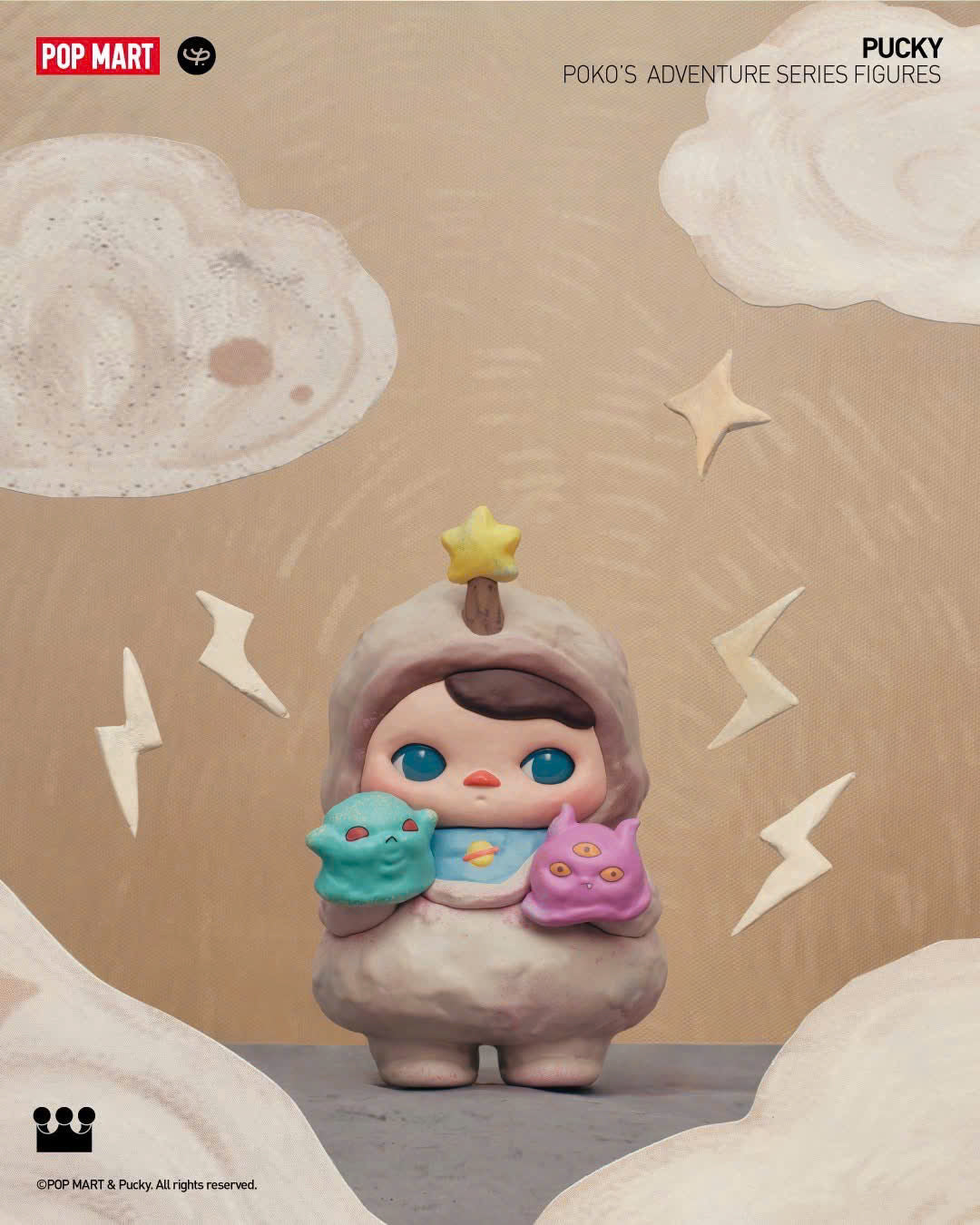 PUCKY Poko's Adventure Series Figure - Mô Hình Blind Box - Pop Mart