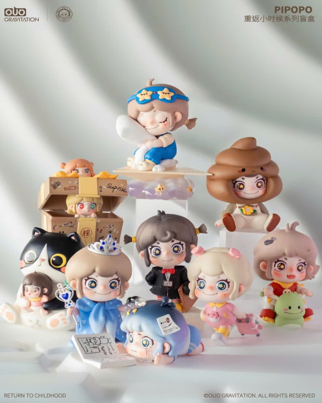 PIPOPO Return to Childhood Series Blind Box - Mô Hình Blind Box - KKV - Hình ảnh sản phẩm
