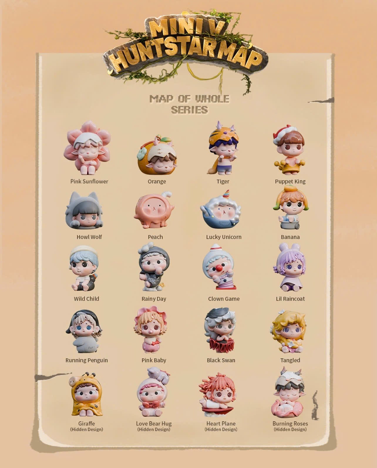 Heyone MINI-HUNT STAR MAP - Mô Hình Blindbox Art Toy - Chính Hãng Heyone Heyone - ảnh 5 - Blindbox