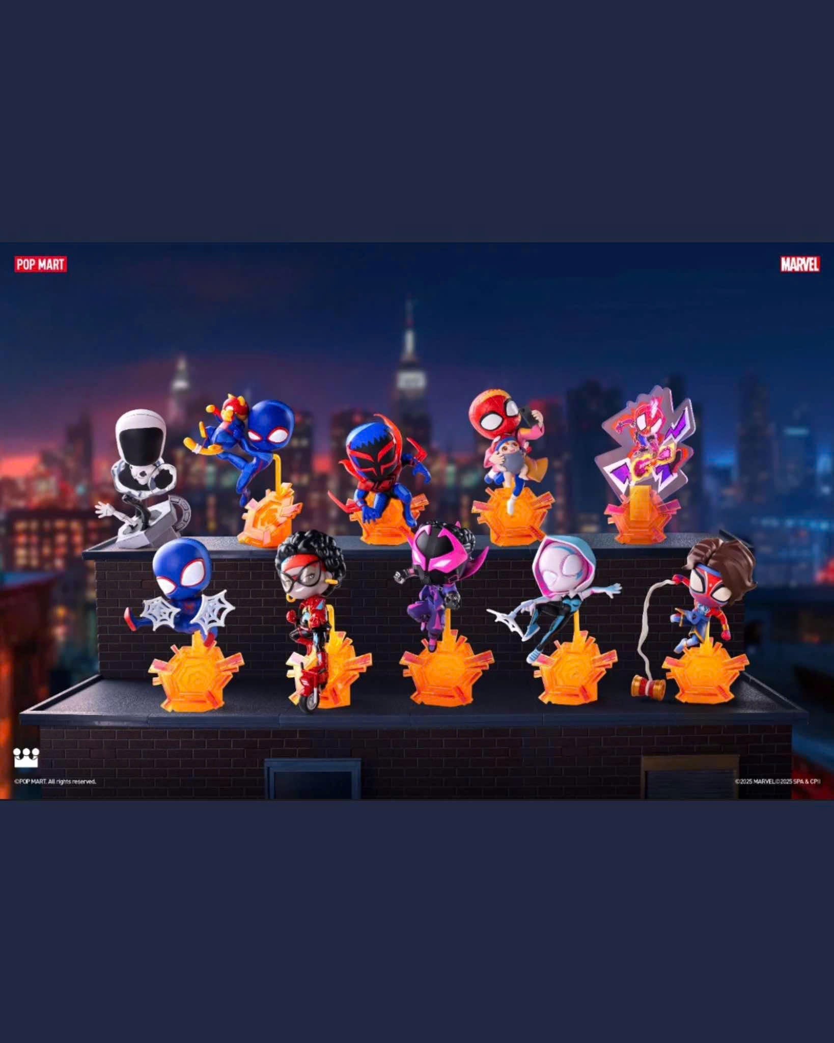 Marvel Spider-Man Across the Spider-Verse Series Figures - Mô hình Blind Box Pop Mart - Hình ảnh sản phẩm