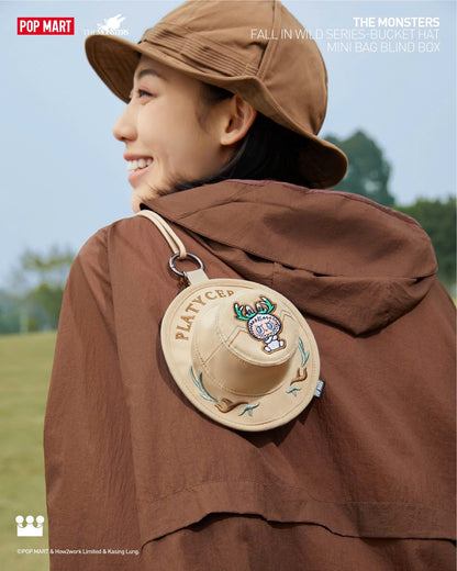 THE MONSTERS FALL IN WILD Series - Bucket Hat Bag - Túi Xách Hình Nón Labubu POP MART