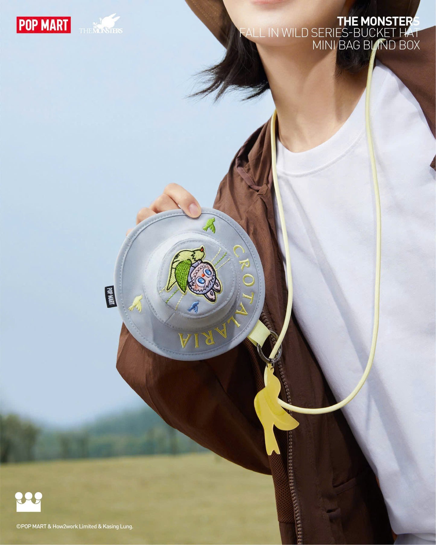THE MONSTERS FALL IN WILD Series - Bucket Hat Bag - Túi Xách Hình Nón Labubu POP MART
