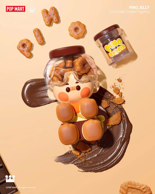 PINO JELLY Chocolate Cookie Figurine - Mô Hình Figure Pop Mart Chính Hãng