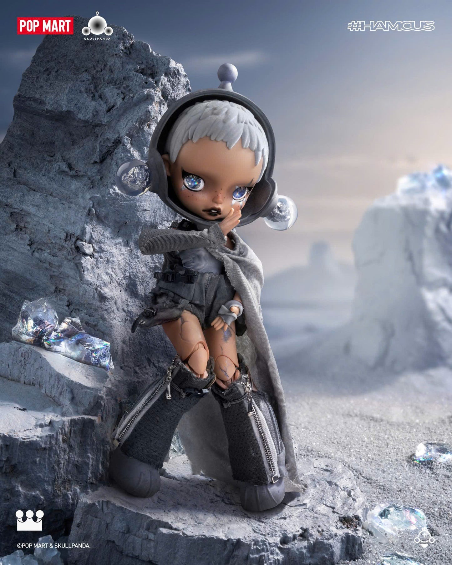 SKULLPANDA × HAMCUS 1/6 Action Figure - Mô Hình Hành Động Pop Mart Chính Hãng