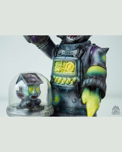 Mechanical Zombie - Haga Collaboration - Đồ chơi Art Toy Sofubi Cao Cấp Gunpowder Gunpowder - ảnh 3 - Art Toy