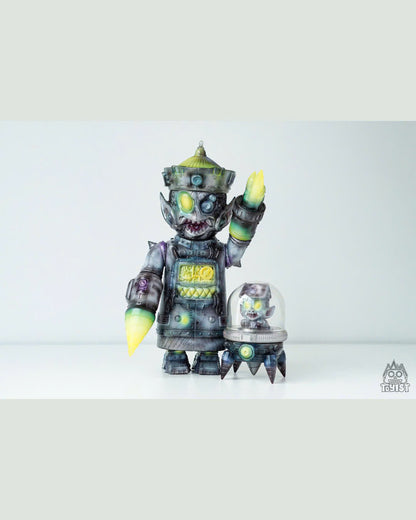 Mechanical Zombie - Haga Collaboration - Đồ chơi Art Toy Sofubi Cao Cấp Gunpowder - Hình ảnh bổ sung 9