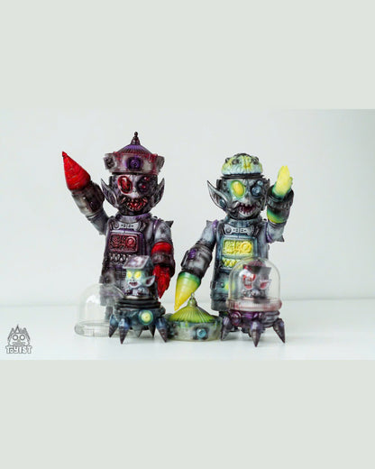 Mechanical Zombie - Haga Collaboration - Đồ chơi Art Toy Sofubi Cao Cấp Gunpowder - Hình ảnh sản phẩm