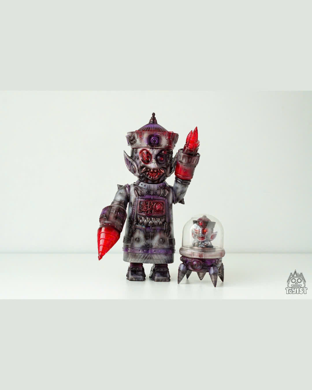 Mechanical Zombie - Haga Collaboration - Đồ chơi Art Toy Sofubi Cao Cấp Gunpowder - Hình ảnh chi tiết 2