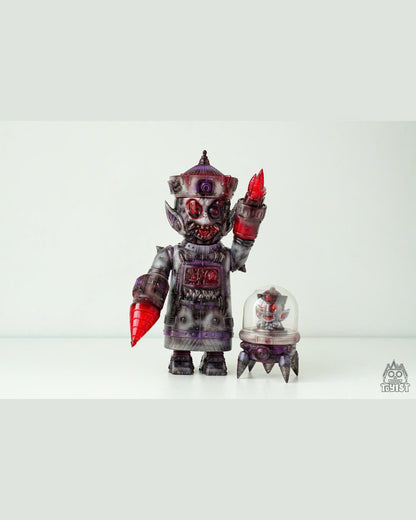 Mechanical Zombie - Haga Collaboration - Đồ chơi Art Toy Sofubi Cao Cấp Gunpowder - Hình ảnh chi tiết 2