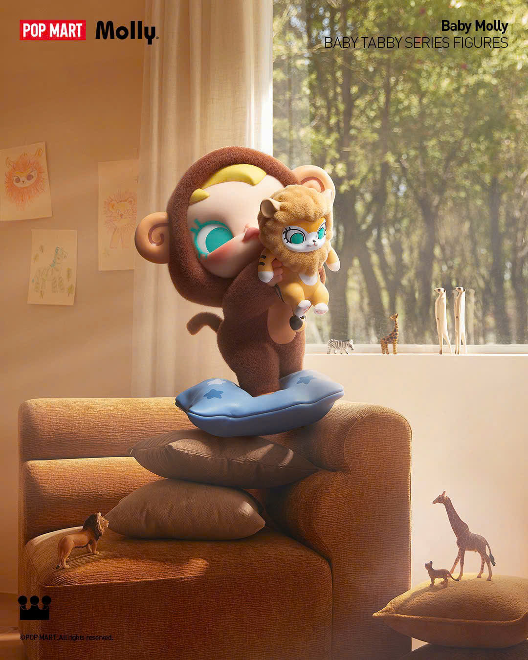 Baby Molly & Baby Tabby Series Figures - Mô Hình Blindbox Chính Hãng - Pop Mart