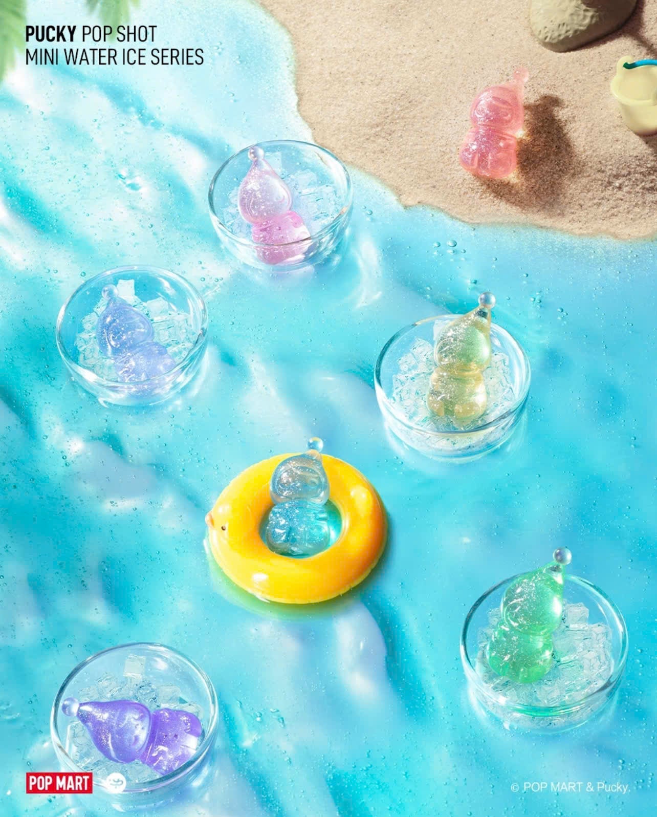 POPSHOT PUCKY MINI Water Ice Figure Series - Mô Hình Art Toy Pop Mart
