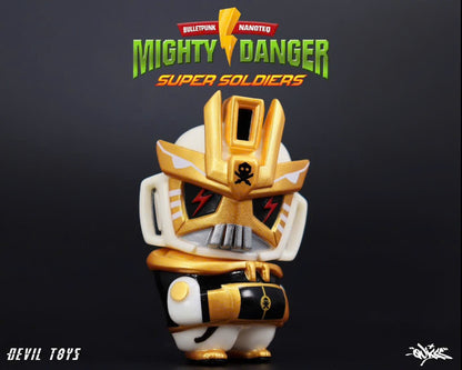 Devil Toys x Quiccs Mighty Danger - White soldier - Mô hình Art Toy Sofubi cao cấp Devil Toys - Hình ảnh bổ sung 5