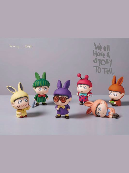 B.wing "We all Have A STORY To Tell" Blind box Series - Mô Hình Art Toy Blind Box - Zu & Pi