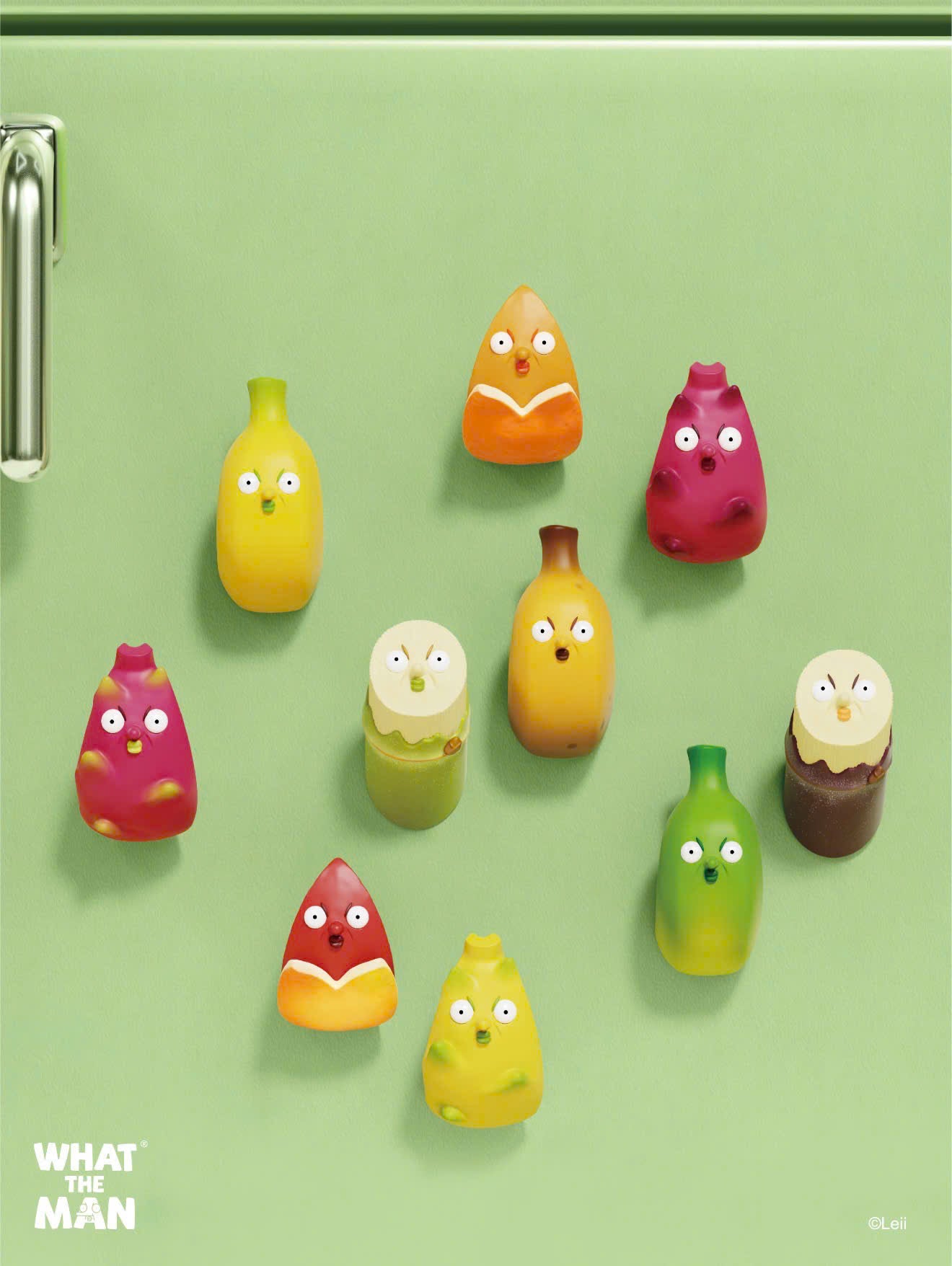 Juicy Magnet Blind Box Series - Mô Hình Blind Box Nam Châm - WHAT THE MAN - Hình ảnh chi tiết 2