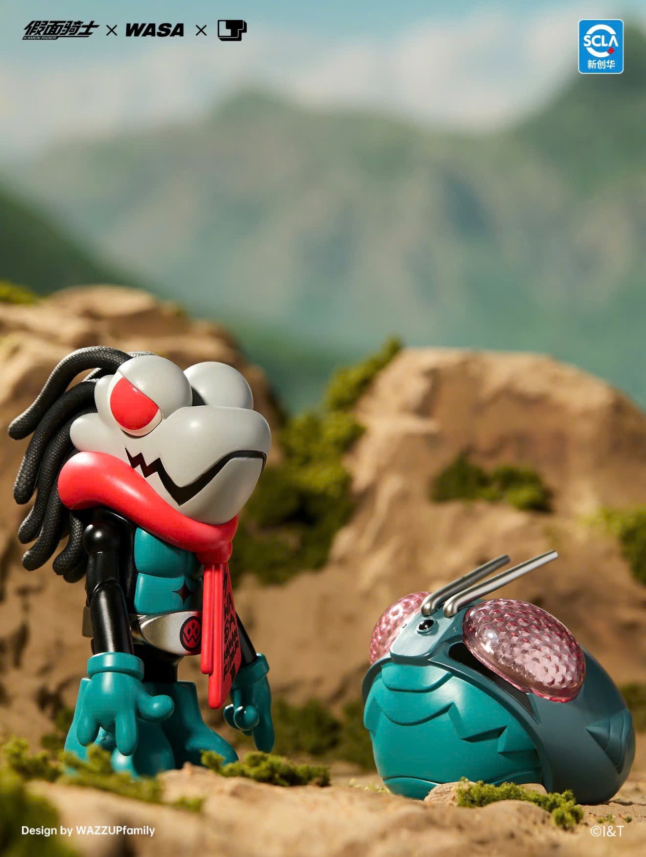 Kamen Rider x Wasa Kamen Rider 206 Wasababy Blindbox Series - Mô Hình Art Toy Wasababy Wasa Toys - Góc nhìn khác 3