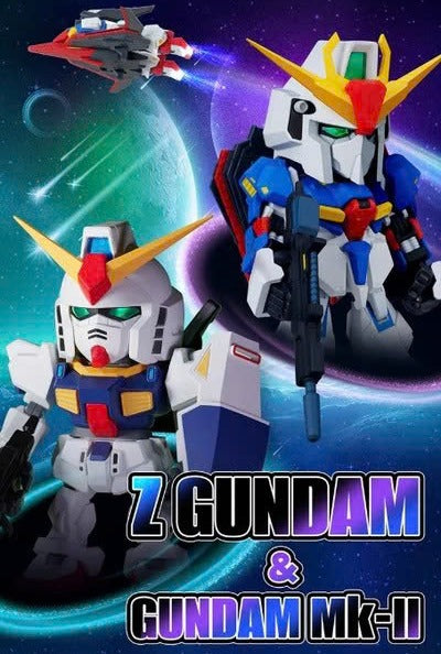 QMSV MINI Z GUNDAM & GUNDAM MK-II Mô hình Blind Box Art Toy Bandai Namco