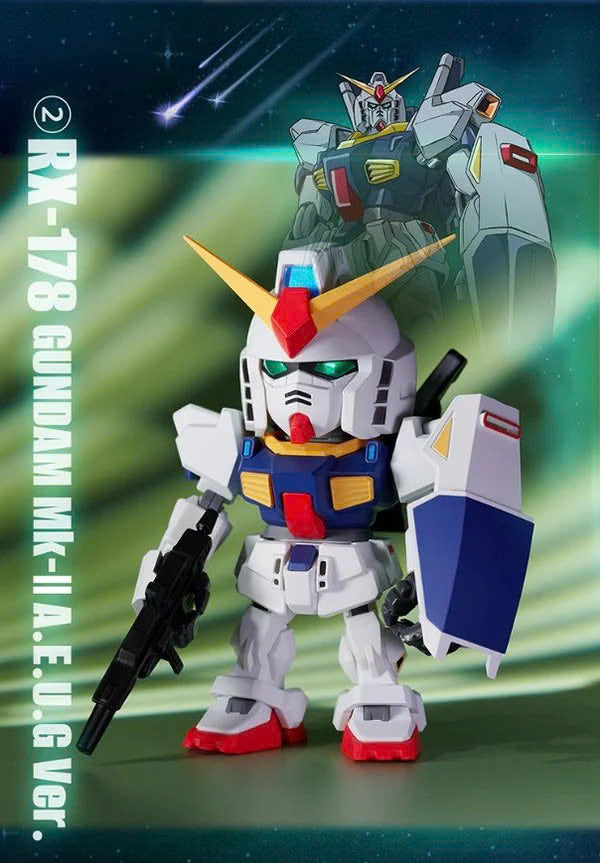 QMSV MINI Z GUNDAM & GUNDAM MK-II Mô hình Blind Box Art Toy Bandai Namco