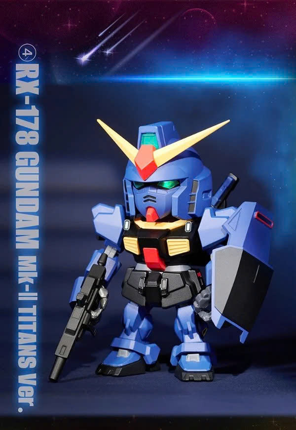 QMSV MINI Z GUNDAM & GUNDAM MK-II Mô hình Blind Box Art Toy Bandai Namco