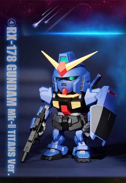 QMSV MINI Z GUNDAM & GUNDAM MK-II Mô hình Blind Box Art Toy Bandai Namco