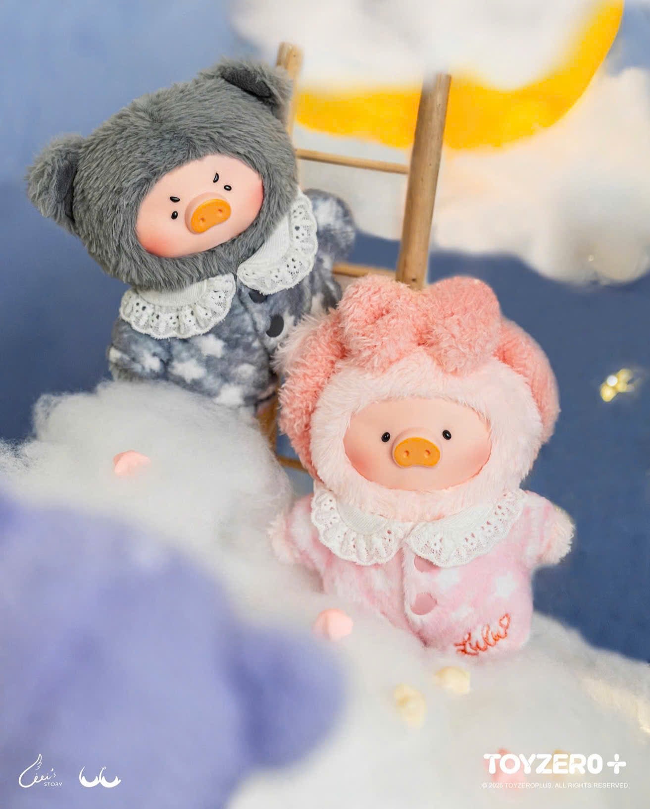LuLu the Piggy – Dreaming Wonderland Series PVC Plush Keychain Blindbox - Móc Khóa Blindbox (Gấu Bông PVC) - Toyzero+ Toyzero