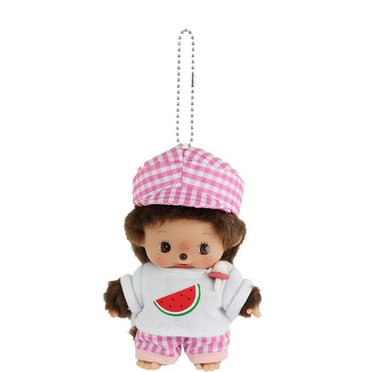 Monchichi Monmate (Orange)  Big Face SS Keychain Girl