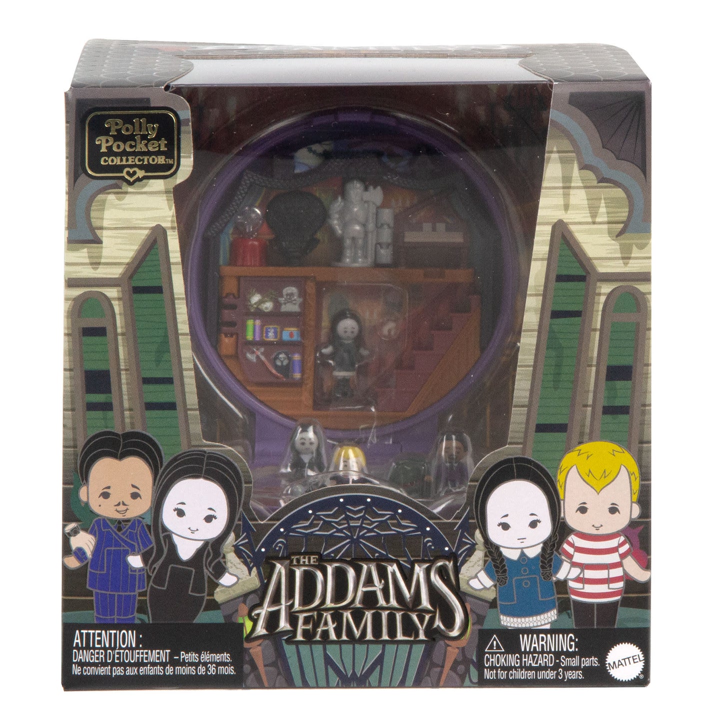 Polly Pocket Collector The Addams Family Compact - Đồ Chơi Mô Hình Sưu Tầm Mattel HXW25