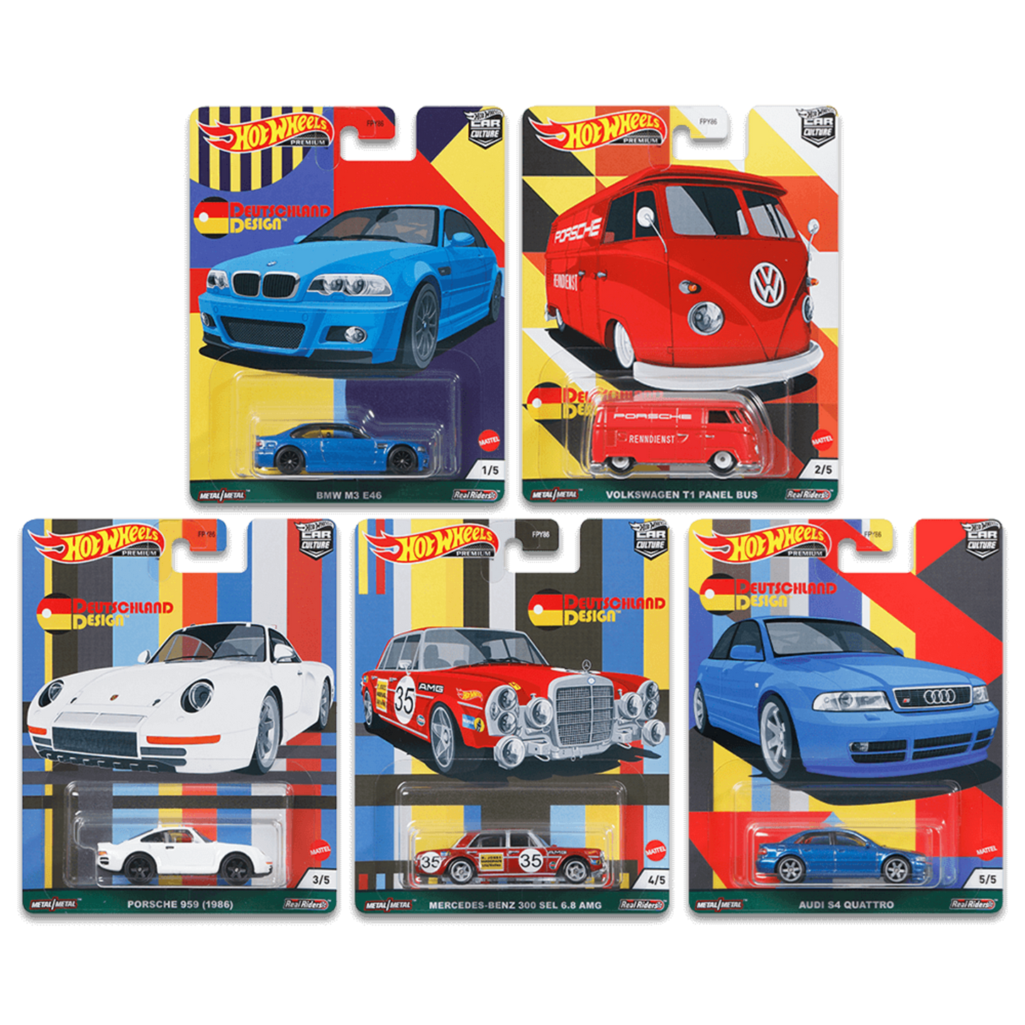 2021 HW Car Culture Mix 3: Deutschland Design - Bộ Xe Mô Hình Kim Loại 1:64 - Hot Wheels