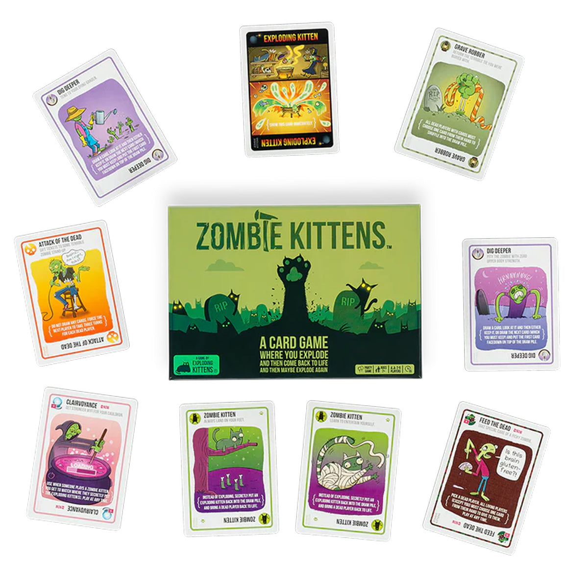 Exploding Kittens Zombie Kittens - Board Game Thẻ Bài Mèo Nổ - Exploding Kittens - Hình ảnh bổ sung 4