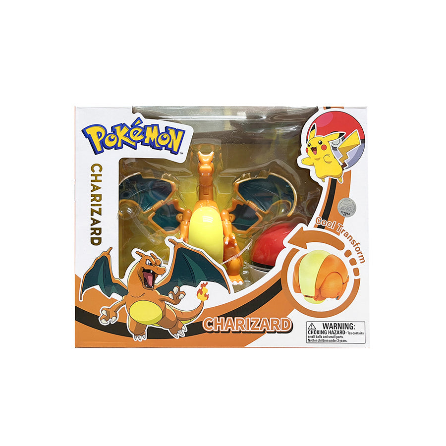 Pokemon Transformation Ball: Fire Dragon Charizard - Đồ chơi Bóng Pokemon Biến Hình - POKEMON TOYS ZC8902E