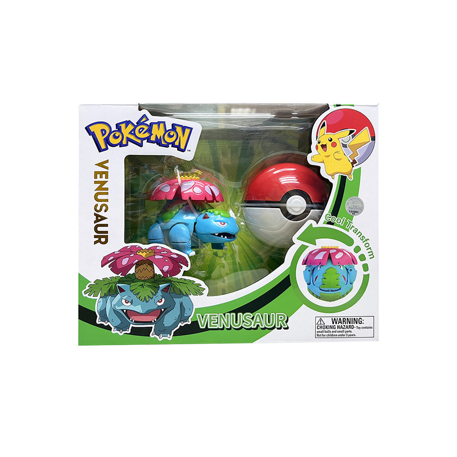 Venusaur Pokemon Transformation Ball - Đồ chơi biến hình Pokeball - POKEMON TOYS ZC8903E