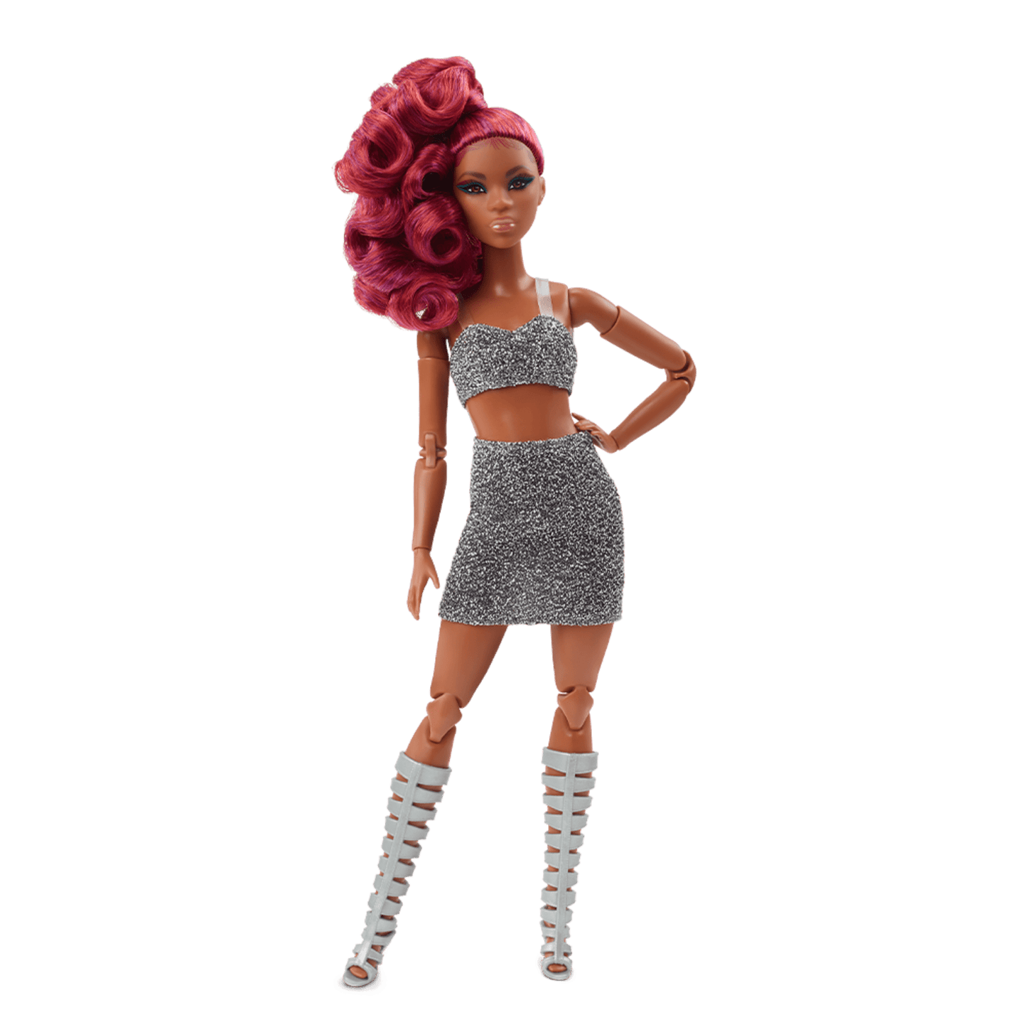 Barbie Looks Doll (Petite, Curly Red Hair) - Búp Bê Thời Trang Barbie Signature HCB77 - Hình ảnh sản phẩm