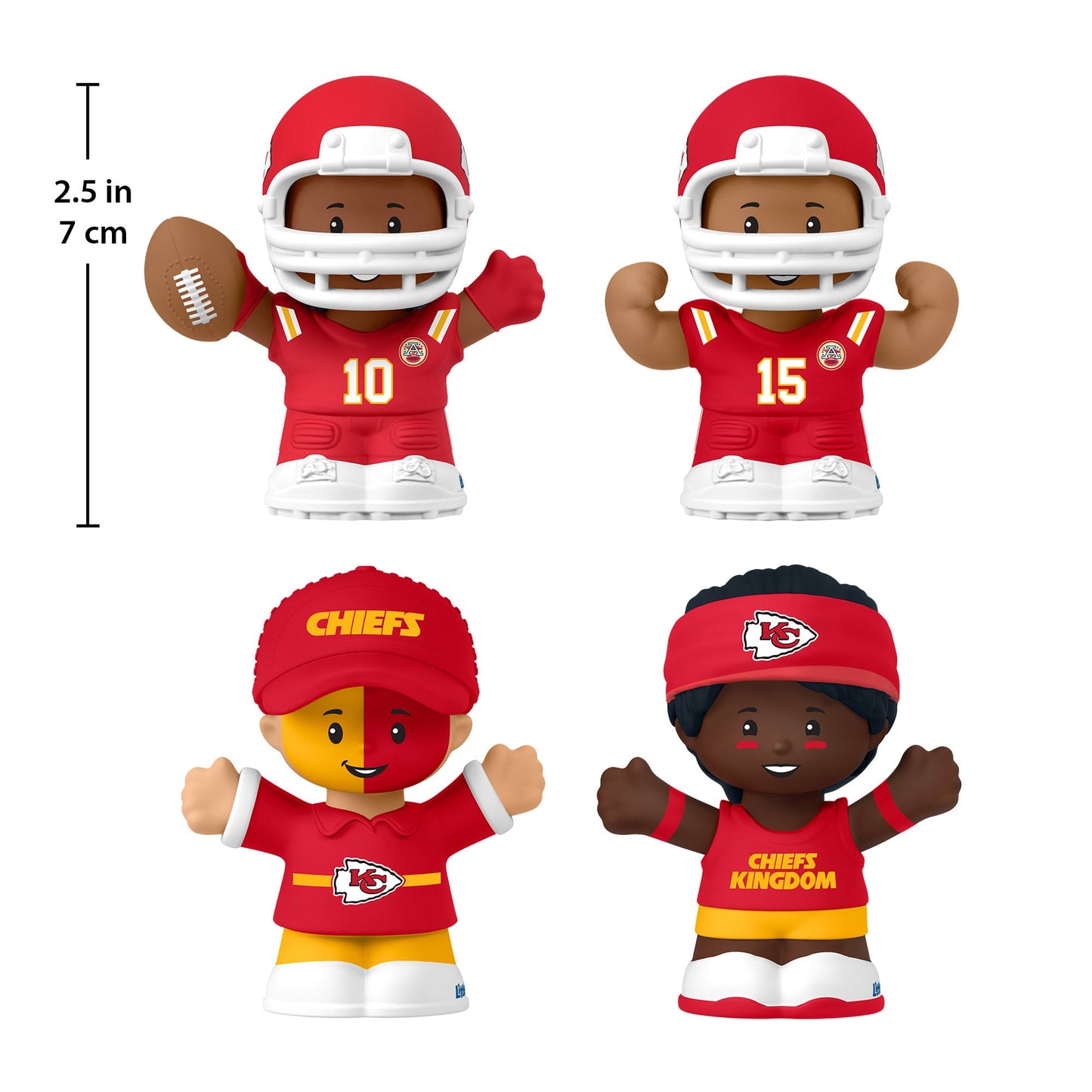 Little People Collector Kansas City Chiefs Alternate Jersey Figure Set - Bộ Hình Nhân Cầu Thủ NFL Sưu Tầm - Mattel - Hình ảnh bổ sung 5