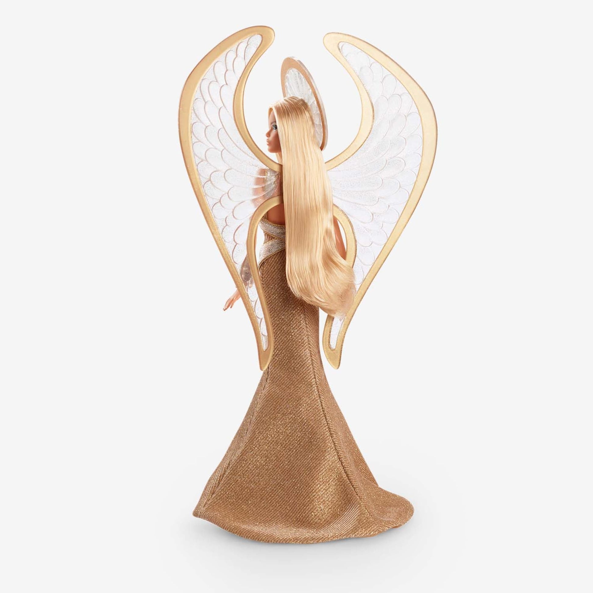 Bob Mackie Barbie Holiday Angel Doll - Búp Bê Barbie Sưu Tầm Cao Cấp Gold Label Barbie Signature - ảnh 3 - Figure