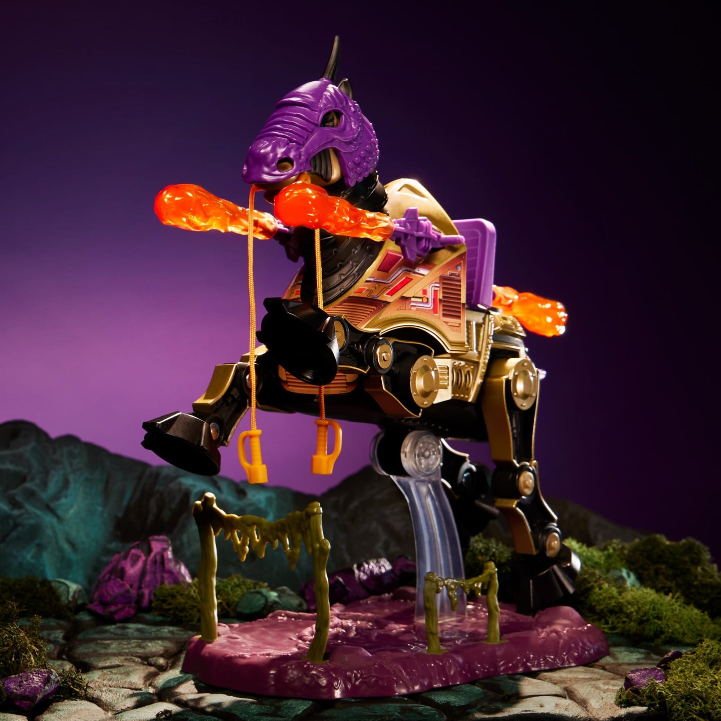 Masters of the Universe Origins Night Stalker Vehicle Mô Hình Chiến Mã Bọc Giáp Mattel HTM99 - Góc nhìn khác 3