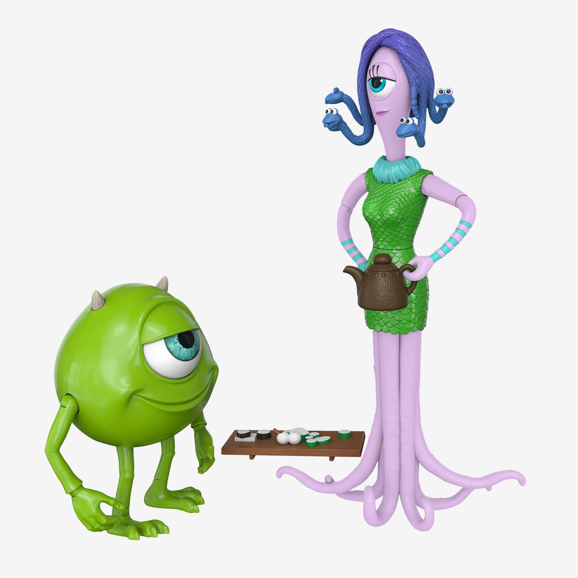 Pixar Featured Favorites Celia & Mike Monsters Inc Figures - Bộ Mô Hình Nhân Vật Sưu Tầm Mattel HDW74 - Hình ảnh chi tiết 2