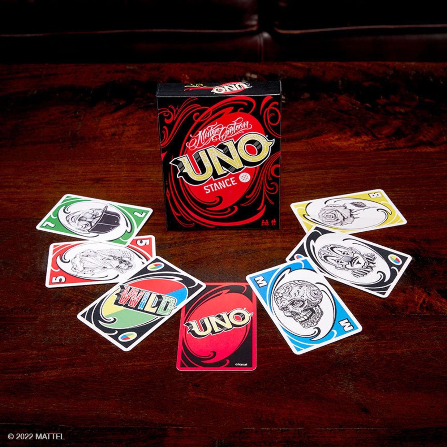 Mister Cartoon Stance UNO Box Set - Bộ Bài UNO Nghệ Thuật & Tất Cao Cấp - Mattel Creations - Hình ảnh sản phẩm