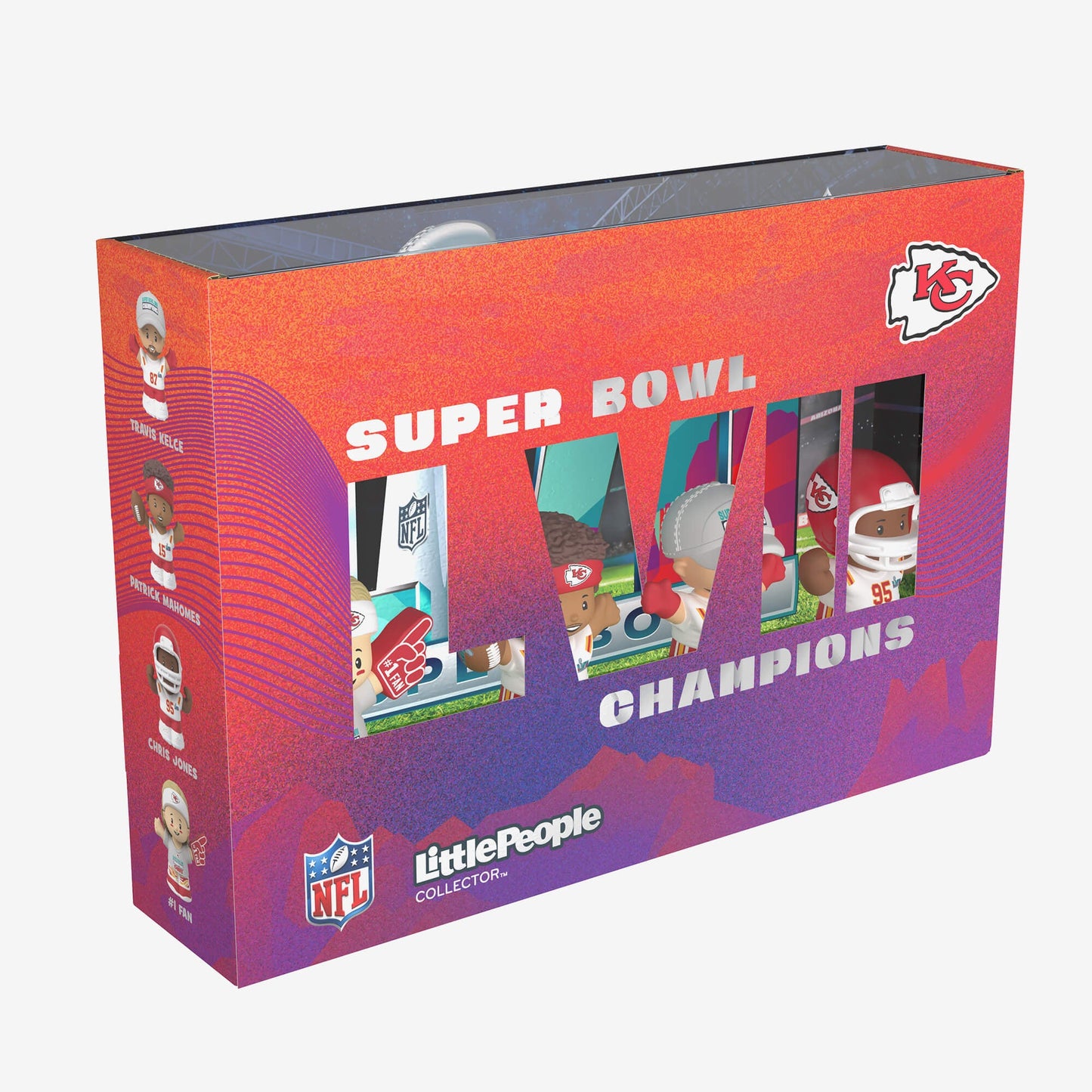 Little People Collector Super Bowl LVII Champions Set Kansas City Chiefs - Bộ Mô Hình Figure NFL - Mattel - Hình ảnh bổ sung 7