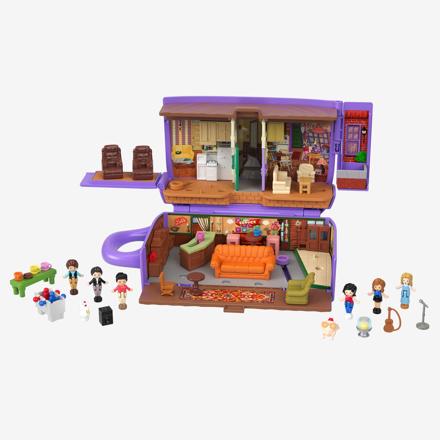 Polly Pocket Collector Friends Compact - Bộ Đồ Chơi Sưu Tầm Phim Friends Mattel HKV74 - Hình ảnh chi tiết 2