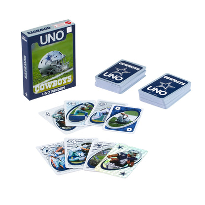 UNO Fandom NFL Dallas Cowboys Game Deck - Bộ Bài Thẻ Bài Thể Thao Mattel - Hình ảnh chi tiết 2
