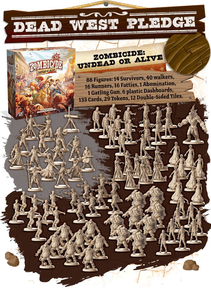 Zombicide: Undead Or Alive Steampunk Pledge (Kickstarter Special)