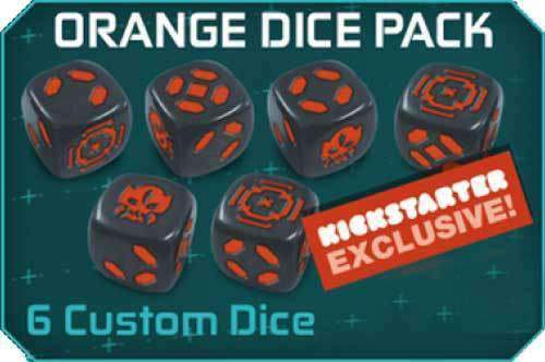 Zombicide: Invader Orange Dice Pack (Kickstarter Special)