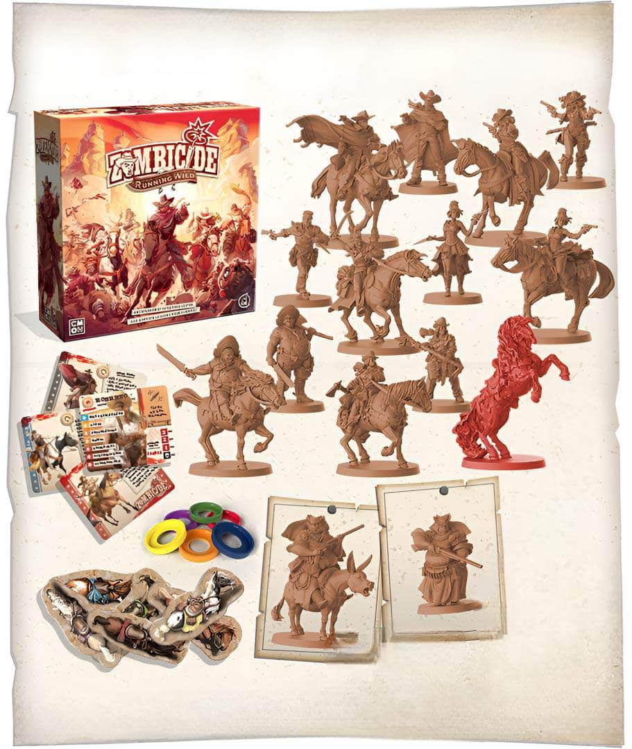 Zombicide: Undead Or Alive Running Wild Pack Plus Sister Temperance Survivor (Kickstarter Special)