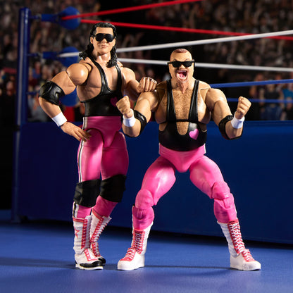 WWE Coliseum Collection Hart Foundation Action Figure 2-Pack - Bộ 2 Mô Hình Đồ Chơi Sưu Tầm - Mattel HVK93 - Hình ảnh sản phẩm